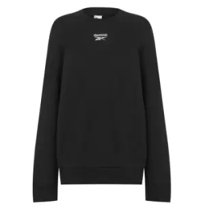 Reebok Logo Crew Jumper Womens - Black