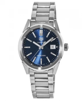 Tag Heuer Carrera Quartz 36mm Blue Dial Stainless Steel Womens Watch WBG1310.BA0758 WBG1310.BA0758