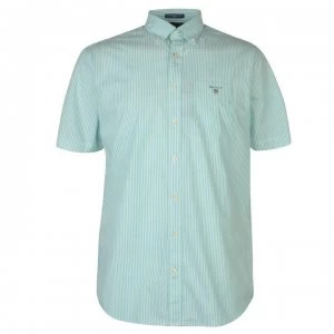 Gant Gant Short Sleeve Pop Stripe Shirt Mens - Green 355