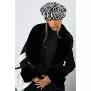 I Saw It First Black Zerba Beret Hat - Black