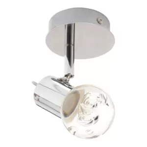 Spa Bubble LED Single Ceiling Spotlight 5W Warm White Bubble Effect and Chrome