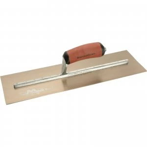 Marshalltown Gold Stainless Steel Pre Worn Plasterers Trowel 16 5