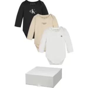 Calvin Klein Jeans Bodies Ls 3 Giftpack - Black