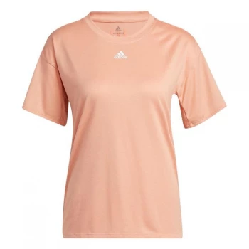 adidas Training 3-Stripes AEROREADY T-Shirt Womens - Ambient Blush