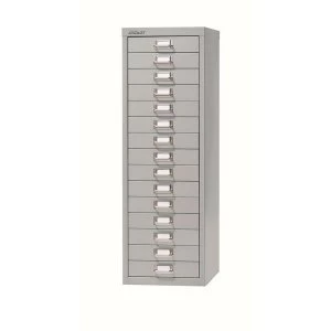 Bisley SoHo 15 Drawer Multidrawer 279x380x860mm Grey