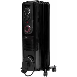 Devola 1500W Oil Filled Radiator (Black) - DVSOR5F15B