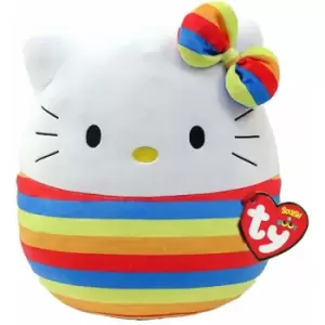 TY Hello Kitty (Rainbow) Squish-a-Boo 14"