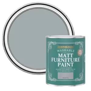 Rust-Oleum Mineral Grey Matt Furniture Paint, 750Ml