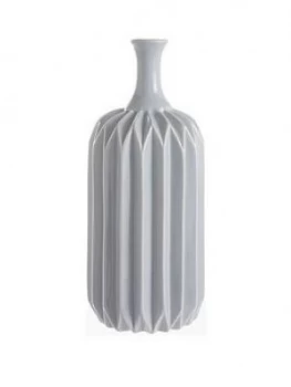 Grey Faceted Vase