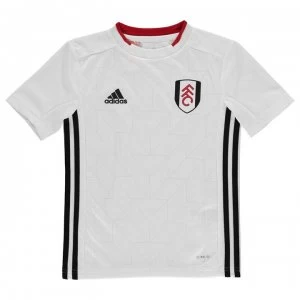 adidas Fulham Home Shirt 2019 2020 Junior - White