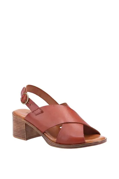 Hush Puppies 'Gabrielle' Smooth Leather Sandals Tan