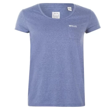 Jack Wills Fullford Pocket T-Shirt - Dusk Blue