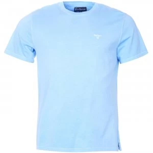 Barbour Mens Garment Dyed Tee Sky XL