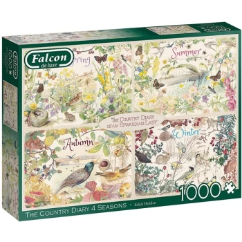 Falcon de luxe The Country Diary: 4 Seasons Jigsaw Puzzle - 1000 Pieces