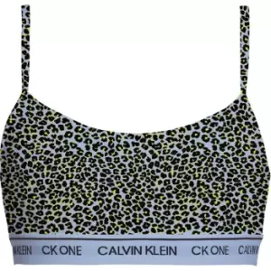 Calvin Klein ONE Cotton Unlined Bralet - Blue