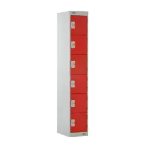 TC Group 6 Door Locker 300 x 300 x 1800 Red Door