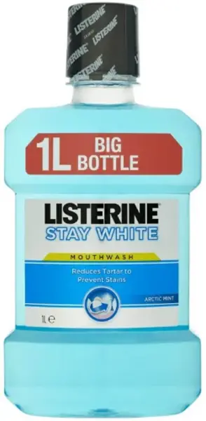 Listerine Stay White Mouthwash 1L