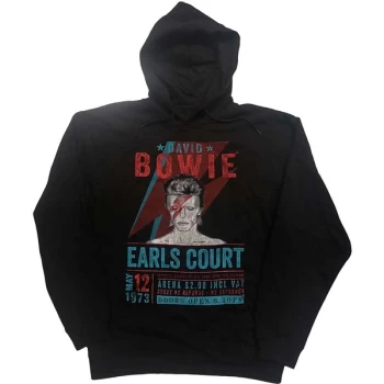 David Bowie - Earls Court '73 Unisex Medium Hoodie - Black