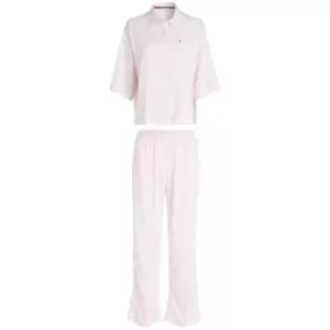 Tommy Hilfiger Short Sleeve Woven Pyj Set - Pink