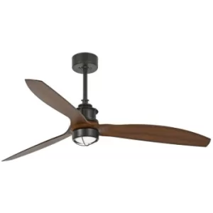 Faro JUST LED Black, Wood Ceiling Fan with DC Motor, 3000K