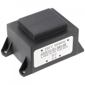 PCB mount transformer 1 x 230 V 2 x 18 V AC 16 VA 444 mA