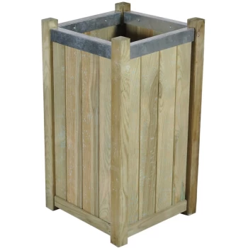 Forest Garden Wooden Slender Planter - 75cm high