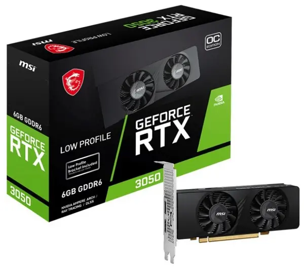 MSI GeForce RTX 3050 6GB LP OC Graphics Card