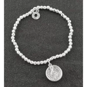 Music Collection Silver Plated Sparkle Clef Bracelet