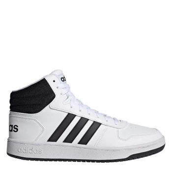 adidas Hoops 2.0 Mid Mens Hi Tops - White/Black