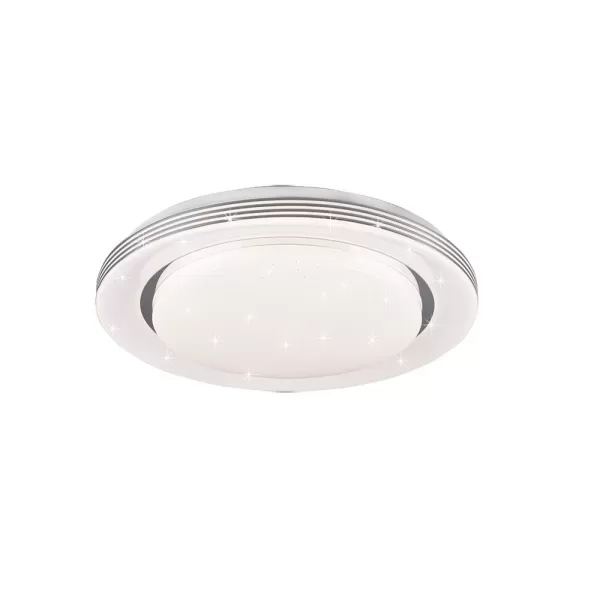 Atria Modern 38cm Decorative Flush Ceiling Light White 3000-6000K Remote control