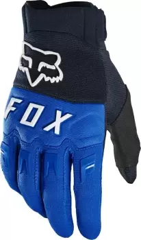 FOX Dirtpaw Motocross Gloves, black-blue Size M black-blue, Size M