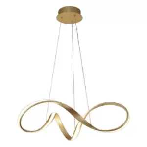 Medium Ceiling Pendant, 1 x 39W LED, 3000K, 2152lm, Sand Gold - Luminosa Lighting