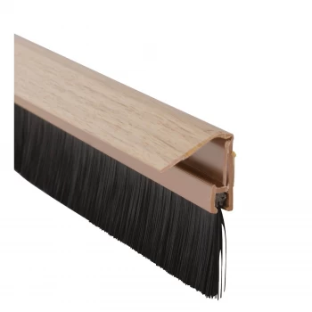 Concealed Fix Door Brush Light Oak - 838mm