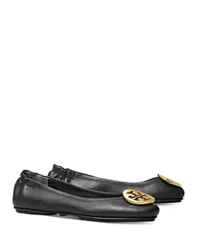 Tory Burch Womens Minnie Travel Ballet Flats