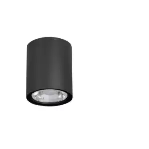 Dawson Surface Mounted Downlight Sandy Black Aluminium Glass Osram LED 6W 520Lm 3000K IP65 - Merano