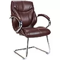 Nautilus Designs Cantilever Chair Dpa617Av/Bw Non Height Adjustable Brown Chrome