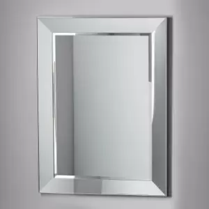 Ravenna Rectangle Mirror 81 x 107mm Silver