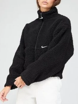 Nike Nsw Swoosh Sherpa Fleece - Black