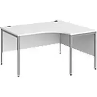 Dams International Right Hand Ergonomic Desk MB14ERSWH 1,400 x 1,200 x 725 mm