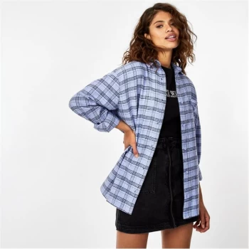 Jack Wills Check Long Sleeve Shirt - Blue