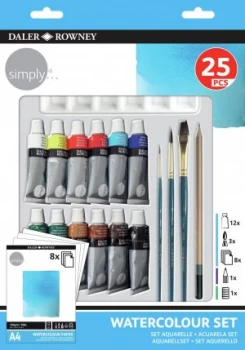 Simply Watercolour Art Set - 25 Piece