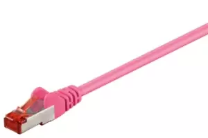 Goobay CAT 6 Patch Cable S/FTP (PiMF), magenta, 15m