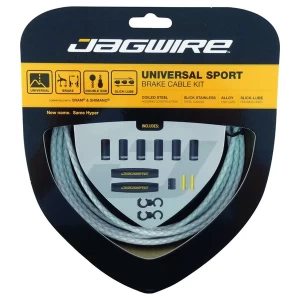 Jagwire Universal Sport Brake Cable Kit Braided White