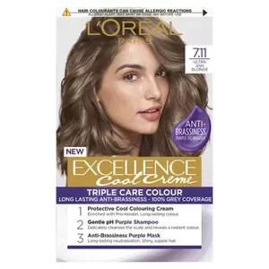 Excellence Creme Cool 7.11 Ultra Ash Blonde Hair Dye