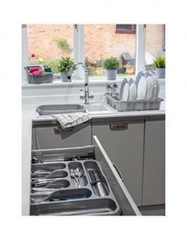 Wham Casa 4 Piece Kitchen Tidy Set In Silver