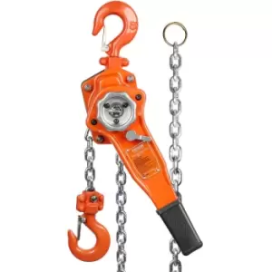 Manual Lever Chain Hoist, 3/4 Ton 1650 lbs Capacity 10ft Come Along, G80 Galvanized Carbon Steel with Weston Double-Pawl Brake, Auto Chain Leading &