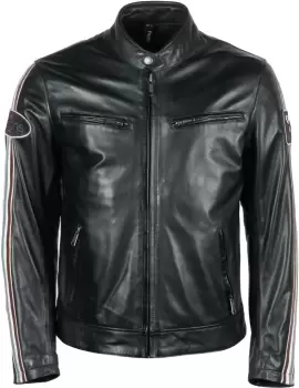 Helstons Race Motorcycle Leather Jacket, black, Size S, black, Size S