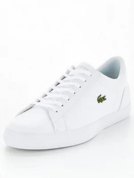 Lacoste Lerond Bl21 Leather Trainers - White, Size 10, Men