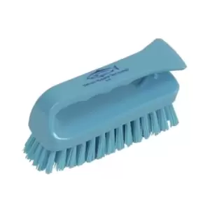 152MM Prof' Stiff Poly' Scrub Brush Grippy Blue