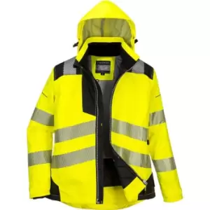 Oxford Weave 300D PW3 Womens Class 2 Hi Vis Jacket Yellow / Black 2XL